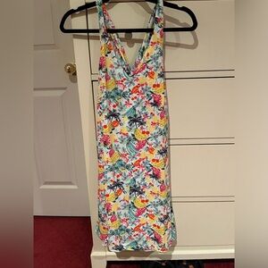 Loft xs cross-back dress with lining